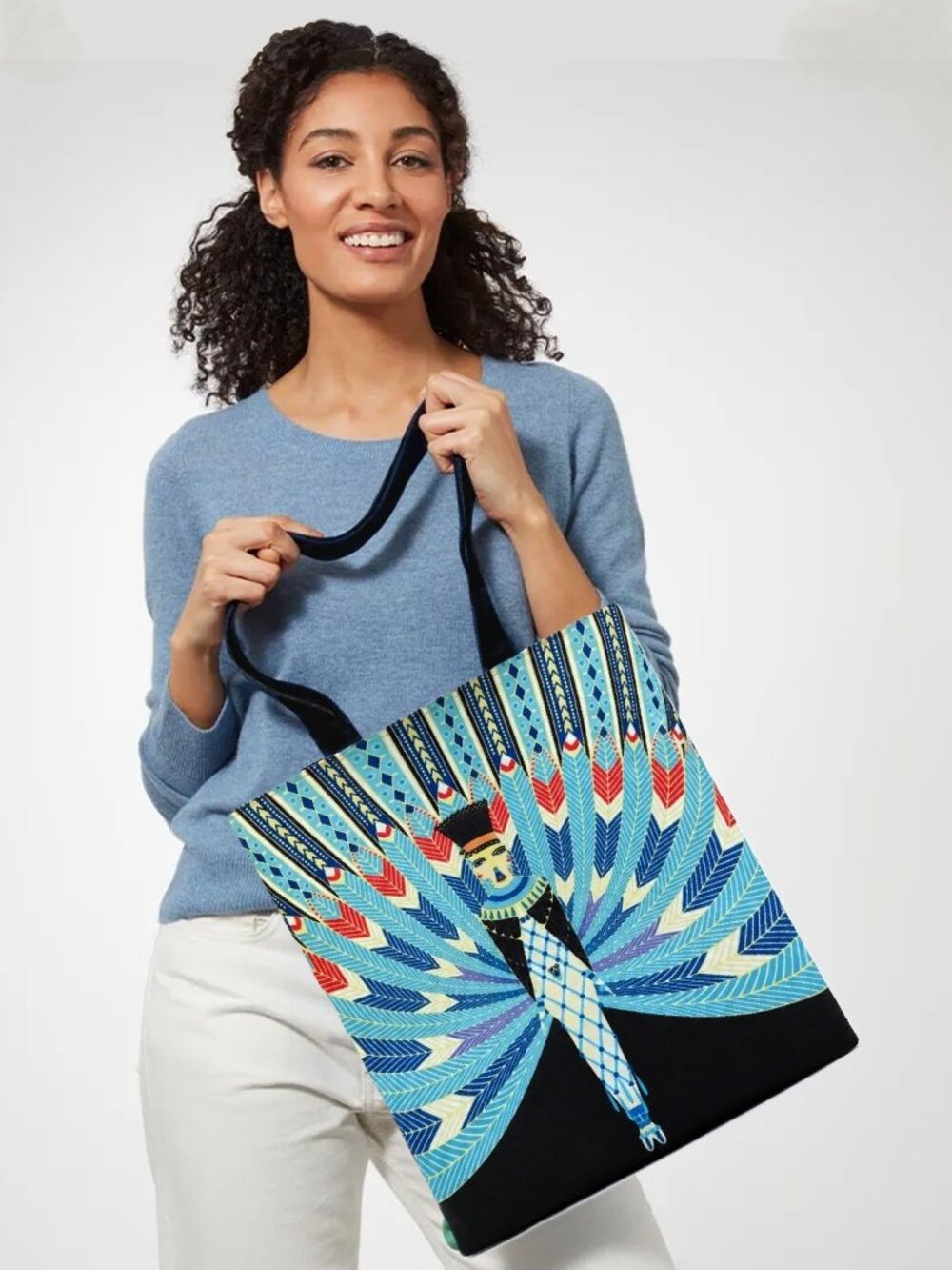 Met Museum of Art Unique Erte "The Nile" Canvas Tote Bag